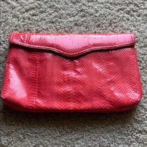 Vintage snakeskin clutch
